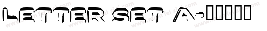 Letter Set A字体转换